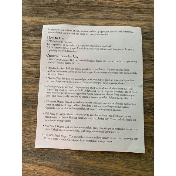 The Pampered Chef Mini Cutters 8 in Metal Tin - Picture 3 of 9